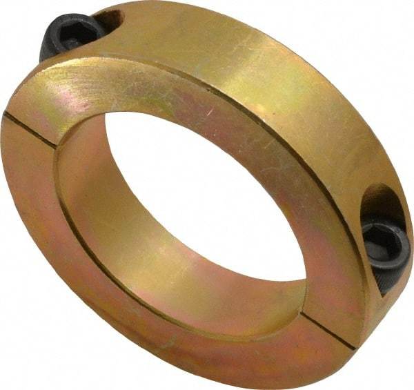 Climax Metal Products - 2" Bore, Steel, Two Piece Clamping Shaft Collar - 3" Outside Diam, 11/16" Wide - A1 Tooling