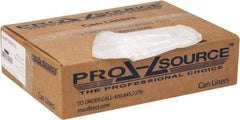 PRO-SOURCE - 0.2 mil Thick, Household/Office Trash Bags - 24" Wide x 31" High, Clear - A1 Tooling