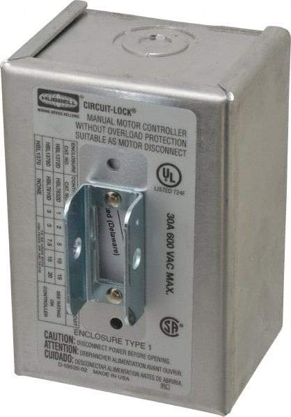 Hubbell Wiring Device-Kellems - Cam and Disconnect Switch Enclosure - For Use with 30 Amp Disconnect Switches - A1 Tooling