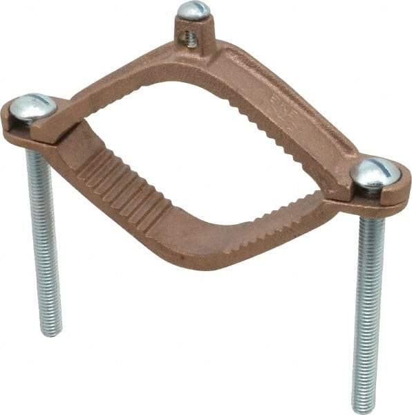 Thomas & Betts - 4 to 10 (Solid) AWG Compatible Dual-Nut Rod Clamp - Bronze, 6-5/16" OAL, RoHS Compliant, UL File E3060, UL Listed - A1 Tooling