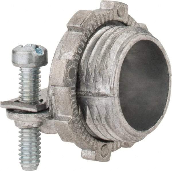 Thomas & Betts - 3/8" Trade, Die Cast Zinc Squeeze Clamp Straight Conduit Connector - Noninsulated - A1 Tooling