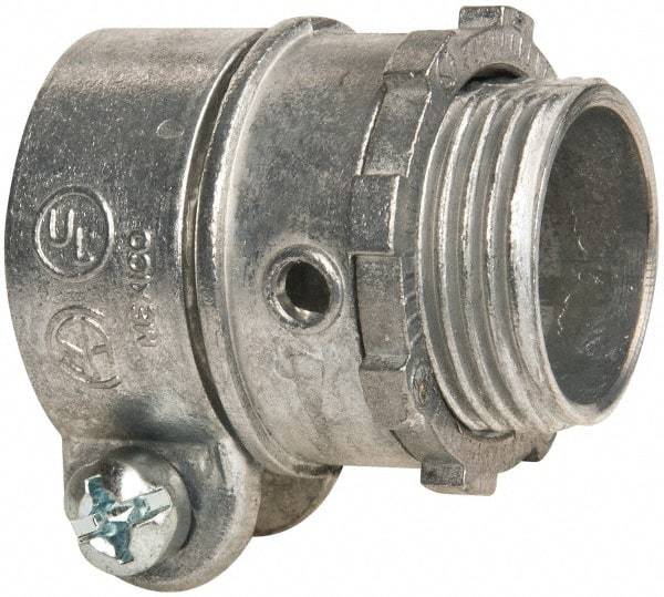 Thomas & Betts - 3/4" Trade, Die Cast Zinc Squeeze Clamp Straight FMC Conduit Connector - Noninsulated - A1 Tooling