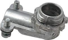 Thomas & Betts - 3/8" Trade, Die Cast Zinc Squeeze Clamp Angled FMC Conduit Connector - Noninsulated - A1 Tooling