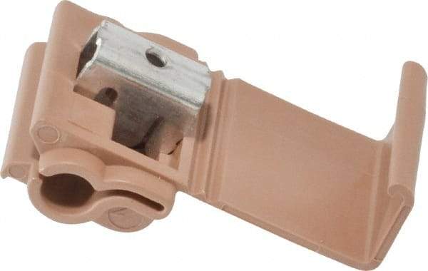 3M - 12 to 10 AWG, Brown, IDC, Run & Tap Quick Splice Connector - 2 Wires - A1 Tooling