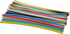 3M - 6" Long, 2:1, Polyolefin Heat Shrink Electrical Tubing - Black, Blue, Clear, Green, Red, White, Yellow - A1 Tooling