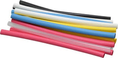 3M - 6" Long, 2:1, Polyolefin Heat Shrink Electrical Tubing - Black, Blue, Clear, Green, Red, White, Yellow - A1 Tooling