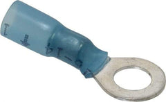 3M - 16-14 AWG Partially Insulated Crimp Connection Circular Ring Terminal - 1/4" Stud, 1.1" OAL x 0.47" Wide, Copper Contact - A1 Tooling