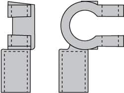 Noco - Automotive Battery 3/0 Right Elbow Terminal - Negative Polarity - A1 Tooling