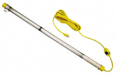 Made in USA - 120 Volt, 25 Watt, Electric, Fluorescent Portable Hook Work Light - 25' Cord, 1 Head - A1 Tooling