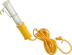 Made in USA - 13 Watt, Electric, Fluorescent Portable Handheld Work Light - 25' Cord, 1 Head - A1 Tooling