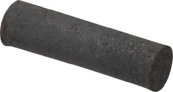 Made in USA - 1/4" Max Diam x 7/8" Long, Cylinder, Rubberized Point - Medium Grade, Silicon Carbide, 1/16" Arbor Hole, Unmounted - A1 Tooling