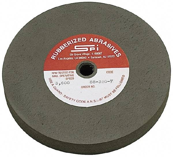 Made in USA - 8" Diam x 1/2" Hole x 1/2" Thick, 80 Grit Surface Grinding Wheel - Aluminum Oxide/Silicon Carbide Blend, Medium Grade, 2,600 Max RPM - A1 Tooling