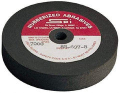 Made in USA - 4" Diam x 1/2" Hole x 3/4" Thick, 120 Grit Surface Grinding Wheel - Aluminum Oxide/Silicon Carbide Blend, Fine Grade, 5,250 Max RPM - A1 Tooling