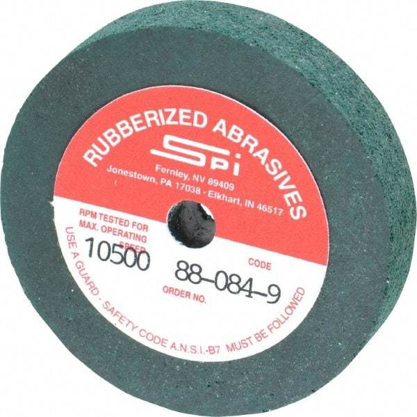 Made in USA - 2" Diam x 1/4" Hole x 3/8" Thick, 46 Grit Surface Grinding Wheel - Aluminum Oxide/Silicon Carbide Blend, Coarse Grade, 10,500 Max RPM - A1 Tooling