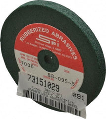 Made in USA - 3" Diam x 1/4" Hole x 1/4" Thick, 46 Grit Surface Grinding Wheel - Aluminum Oxide/Silicon Carbide Blend, Coarse Grade, 7,000 Max RPM - A1 Tooling