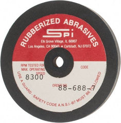 Made in USA - 2-1/2" Diam x 1/4" Hole x 1/4" Thick, 240 Grit Surface Grinding Wheel - Aluminum Oxide/Silicon Carbide Blend, Very Fine Grade, 8,300 Max RPM - A1 Tooling