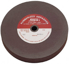 Made in USA - 6" Diam x 1/2" Hole x 1/4" Thick, 120 Grit Surface Grinding Wheel - Aluminum Oxide/Silicon Carbide Blend, Fine Grade, 3,500 Max RPM - A1 Tooling