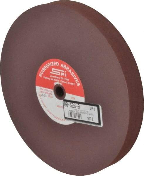 Made in USA - 8" Diam x 1/2" Hole x 1" Thick, 120 Grit Surface Grinding Wheel - Aluminum Oxide/Silicon Carbide Blend, Fine Grade, 2,600 Max RPM - A1 Tooling