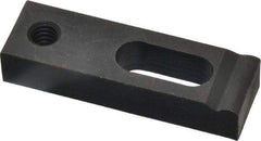 Gibraltar - 1/4" Stud, Medium Carbon Steel, Strap Clamp - 1/2" Travel, 2" OAL x 5/8" Wide x 3/8" High, Black Oxide Finish, Radius Nose - A1 Tooling