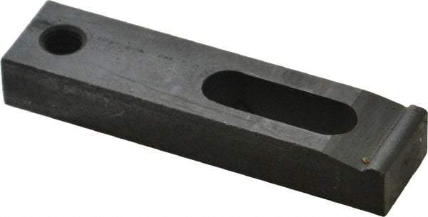 Gibraltar - 1/4" Stud, Medium Carbon Steel, Strap Clamp - 1/2" Travel, 2-1/2" OAL x 5/8" Wide x 3/8" High, Black Oxide Finish, Radius Nose - A1 Tooling