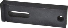 Gibraltar - 3/8" Stud, Medium Carbon Steel, Strap Clamp - 1" Travel, 4" OAL x 1-1/4" Wide x 5/8" High, Black Oxide Finish, Radius Nose - A1 Tooling