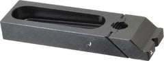 Gibraltar - 5-3/16" OAL x 1-1/2" Overall Width, Low Grip Nose, Steel Manual Edge Clamp - Black Oxide Coating, 3/4" High, 1/2" Socket Cap Screw Slot, 2-1/2" Travel - A1 Tooling