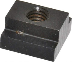 Gibraltar - 3/8-16 Blind Tapped T Slot Nut - 1/2" Slot Width, 7/8 x 9/32" Base Width x Height, 7/8 x 1/2" OAL x Height - A1 Tooling