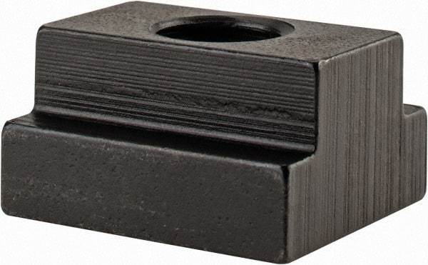 Gibraltar - 1/2-13 Blind Tapped T Slot Nut - 5/8" Slot Width, 1 x 11/32" Base Width x Height, 1-1/8 x 5/8" OAL x Height - A1 Tooling