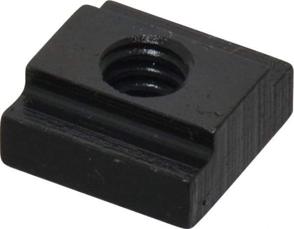 Gibraltar - 1/4-20 Tapped Through T Slot Nut - 5/16" Slot Width, 9/16 x 3/16" Base Width x Height, 9/16 x 1/4" OAL x Height - A1 Tooling