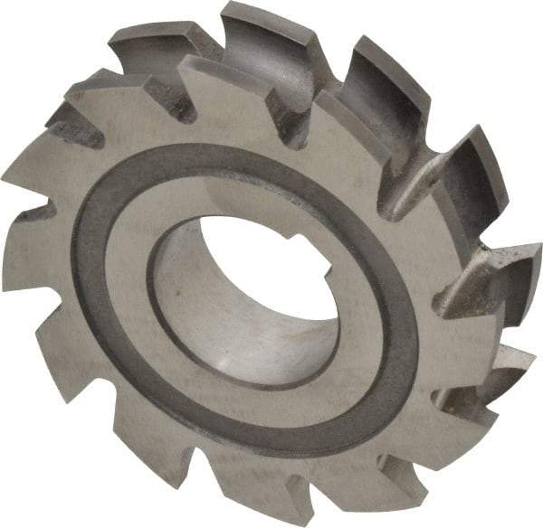 Made in USA - 3/16" Radius, 3/8" Circle Diam, 2-3/4" Diam x 0.635" Wide Cut, High Speed Steel Concave Radius Cutter - 2-3/4" OAL, Arbor Connection, Uncoated, Form Relieved, 10 Teeth - A1 Tooling