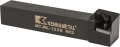 Kennametal - MTJN, Left Hand Cut, 3° Lead Angle, 3/4" Shank Height x 3/4" Shank Width, Negative Rake Indexable Turning Toolholder - 4-1/2" OAL, TN..33. Insert Compatibility, Series Kenloc - A1 Tooling