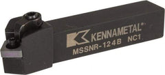 Kennametal - MSSN, Right Hand Cut, 45° Lead Angle, 3/4" Shank Height x 3/4" Shank Width, Negative Rake Indexable Turning Toolholder - 4-1/2" OAL, SN..43. Insert Compatibility, Series Kenloc - A1 Tooling