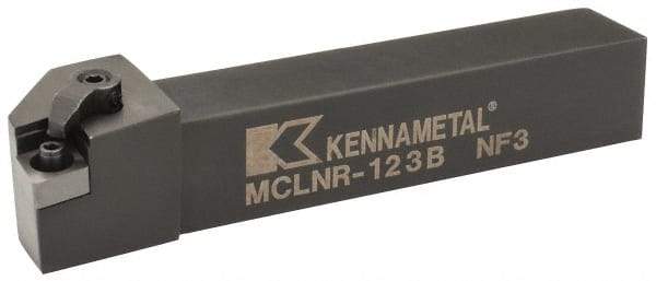 Kennametal - MCLN, Right Hand Cut, 5° Lead Angle, 3/4" Shank Height x 3/4" Shank Width, Negative Rake Indexable Turning Toolholder - 4-1/2" OAL, CN..32. Insert Compatibility, Series Kenloc - A1 Tooling