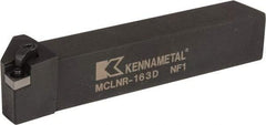 Kennametal - MCLN, Right Hand Cut, 5° Lead Angle, 1" Shank Height x 1" Shank Width, Negative Rake Indexable Turning Toolholder - 6" OAL, CN..32. Insert Compatibility, Series Kenloc - A1 Tooling