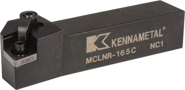 Kennametal - MCLN, Right Hand Cut, 5° Lead Angle, 1" Shank Height x 1" Shank Width, Negative Rake Indexable Turning Toolholder - 5" OAL, CN..54. Insert Compatibility, Series Kenloc - A1 Tooling