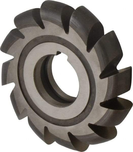 Made in USA - 3/8" Radius, 3/4" Circle Diam, 3-3/4" Cutter Diam, Arbor Connection, Convex Radius Cutter - High Speed Steel, Uncoated, Form Relieved, 12 Teeth - A1 Tooling