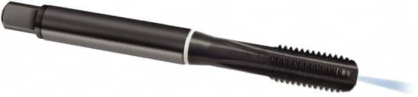 Guhring - M10x1.50 Metric, 4 Flute, Oxide Finish, Cobalt Spiral Point Tap - Modified Bottoming Chamfer, Right Hand Thread, 100mm OAL, 6HX Class of Fit, Series 1890 - Exact Industrial Supply