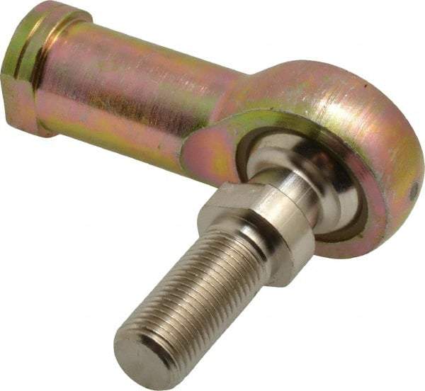 Alinabal - 1/2" ID, 1-5/16" Max OD, 6,400 Lb Max Static Cap, Spherical Rod End - 1/2-20 LH, 3/4" Shank Diam, 1-3/16" Shank Length, Steel with Molded Nyloy Raceway - A1 Tooling