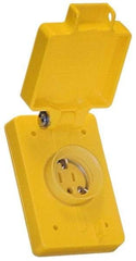 Value Collection - 250 VAC, 20 Amp, 6-20R NEMA, Ungrounded Receptacle - 2 Poles, 3 Wire, Female End, Yellow - A1 Tooling