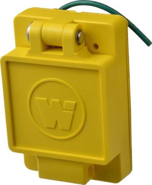 Value Collection - 250 VAC, 30 Amp, L6-30R NEMA, Ungrounded Receptacle - 2 Poles, 3 Wire, Female End, Yellow - A1 Tooling