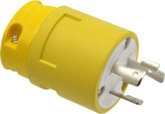 Value Collection - 277 VAC, 20 Amp, L7-20 NEMA, Straight, Ungrounded, Industrial Grade Plug - 2 Pole, 3 Wire, 1 Phase, Rubber, Yellow - A1 Tooling