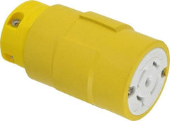 Value Collection - 120/208 VAC, 20 Amp, L21-20 NEMA, Straight, Self Grounding, Industrial Grade Connector - 4 Pole, 5 Wire, 3 Phase, Rubber, Yellow - A1 Tooling