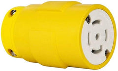 Value Collection - 347/600 VAC, 30 Amp, L23-30 NEMA, Straight, Ungrounded, Industrial Grade Connector - 4 Pole, 5 Wire, 3 Phase, Rubber, Yellow - A1 Tooling