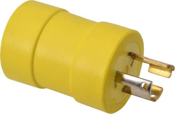 Woodhead Electrical - 1 Outlet, 125 VAC, 15 Amp, Yellow, Single Outlet Adapter - 5-15R, L5-15 NEMA Configuration, CSA Certified, CSA File LR6837, UL File E10176, UL Listed - A1 Tooling