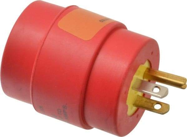 Woodhead Electrical - 1 Outlet, 125 VAC, 15 Amp, Red/Yellow, Single Outlet Adapter - 5-15, L5-20 NEMA Configuration, CSA Certified, CSA File LR6837, UL File E10176 - A1 Tooling