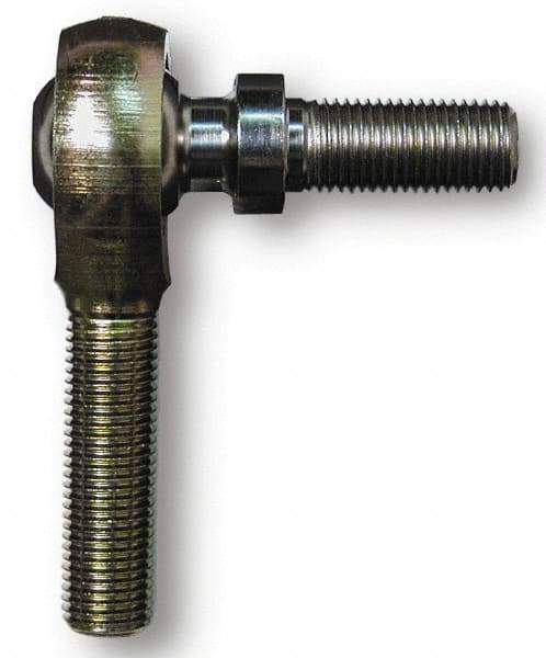 Alinabal - 1/2" ID, 1-5/16" Max OD, 6,400 Lb Max Static Cap, Spherical Rod End - 1/2-20 LH, 3/4" Shank Diam, 3/4" Shank Length, Steel with Molded Nyloy Raceway - A1 Tooling