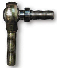 Alinabal - 5/16" ID, 7/8" Max OD, 2,800 Lb Max Static Cap, Spherical Rod End - 5/16-24 LH, 0.437" Shank Diam, 1-1/4" Shank Length, Steel with Molded Nyloy Raceway - A1 Tooling