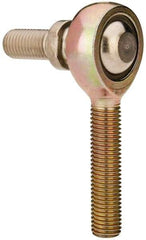 Alinabal - 5/16" ID, 7/8" Max OD, 2,800 Lb Max Static Cap, Spherical Rod End - 5/16-24 LH, 0.437" Shank Diam, 1-1/4" Shank Length, Steel with Molded Nyloy Raceway - A1 Tooling