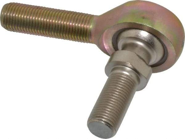 Alinabal - 1/2" ID, 1-5/16" Max OD, 6,400 Lb Max Static Cap, Spherical Rod End - 1/2-20 LH, 3/4" Shank Diam, 1-1/2" Shank Length, Steel with Molded Nyloy Raceway - A1 Tooling