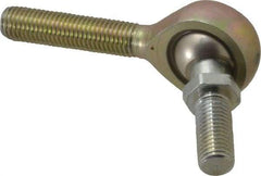 Alinabal - 5/16" ID, 7/8" Max OD, 2,800 Lb Max Static Cap, Spherical Rod End - 5/16-24 RH, 0.437" Shank Diam, 1-1/4" Shank Length, Steel with Molded Nyloy Raceway - A1 Tooling